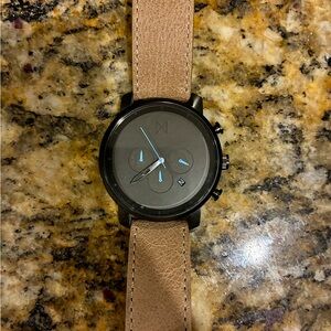 MVMT Black and Tan Watch